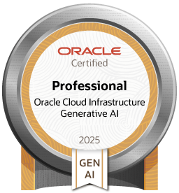 Oracle Cloud Infrastructure Generative AI Professional badge